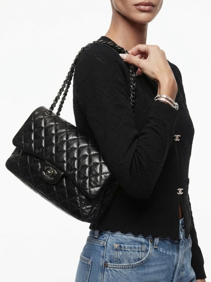 Chanel Jumbo Single Flap Patent Leather