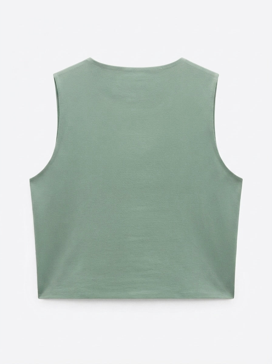 Zara crop top bez rukava | L