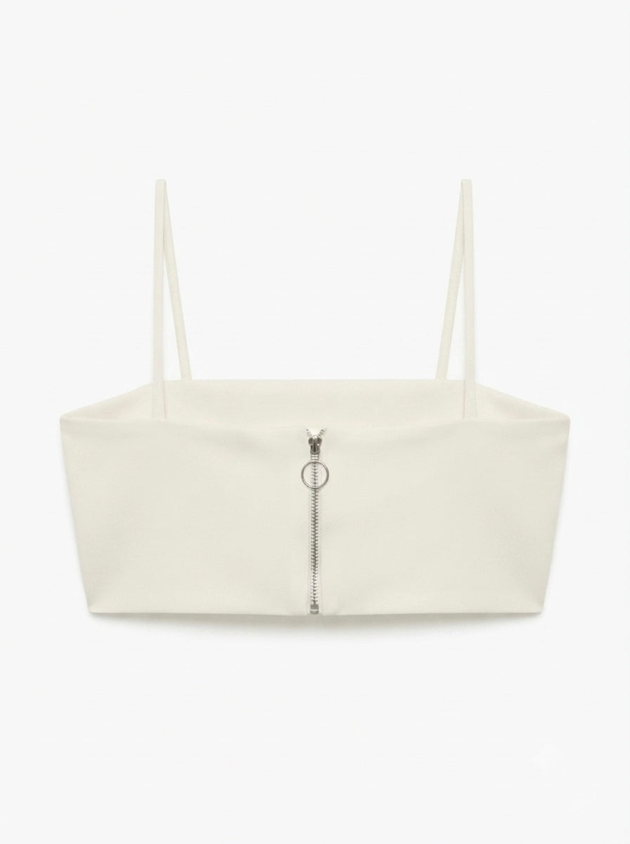 Zara drapirani crop top | M
