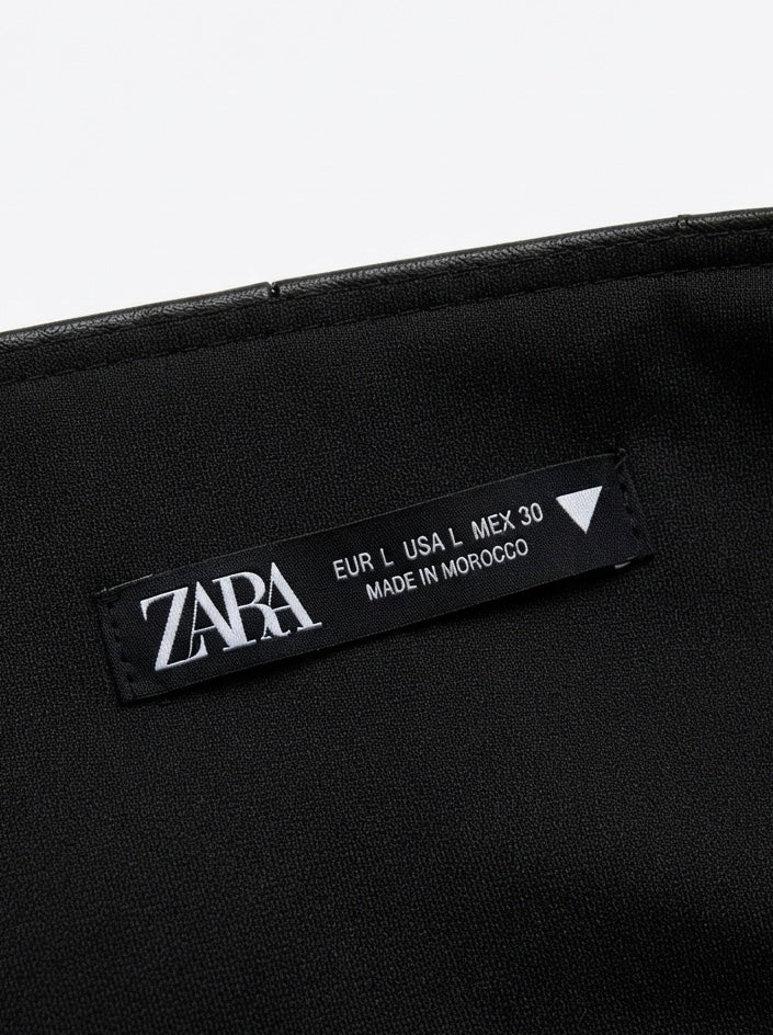 Zara kožna haljina | L
