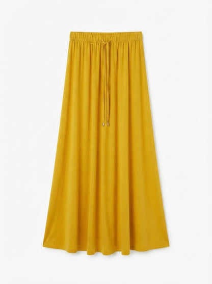 Zara maxi suknja u boji senfa | S