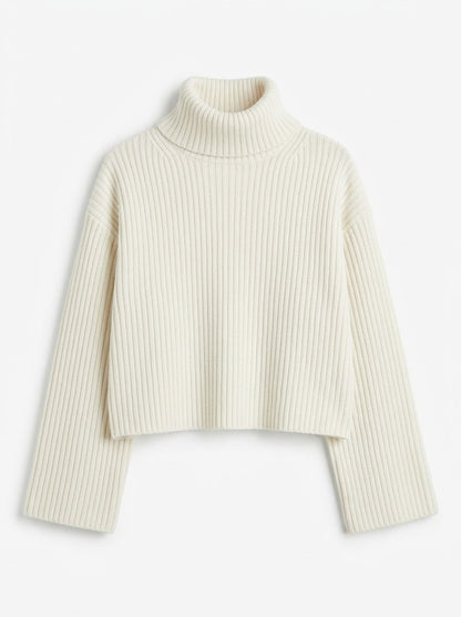 H&M pleteni pulover s rolkom | M