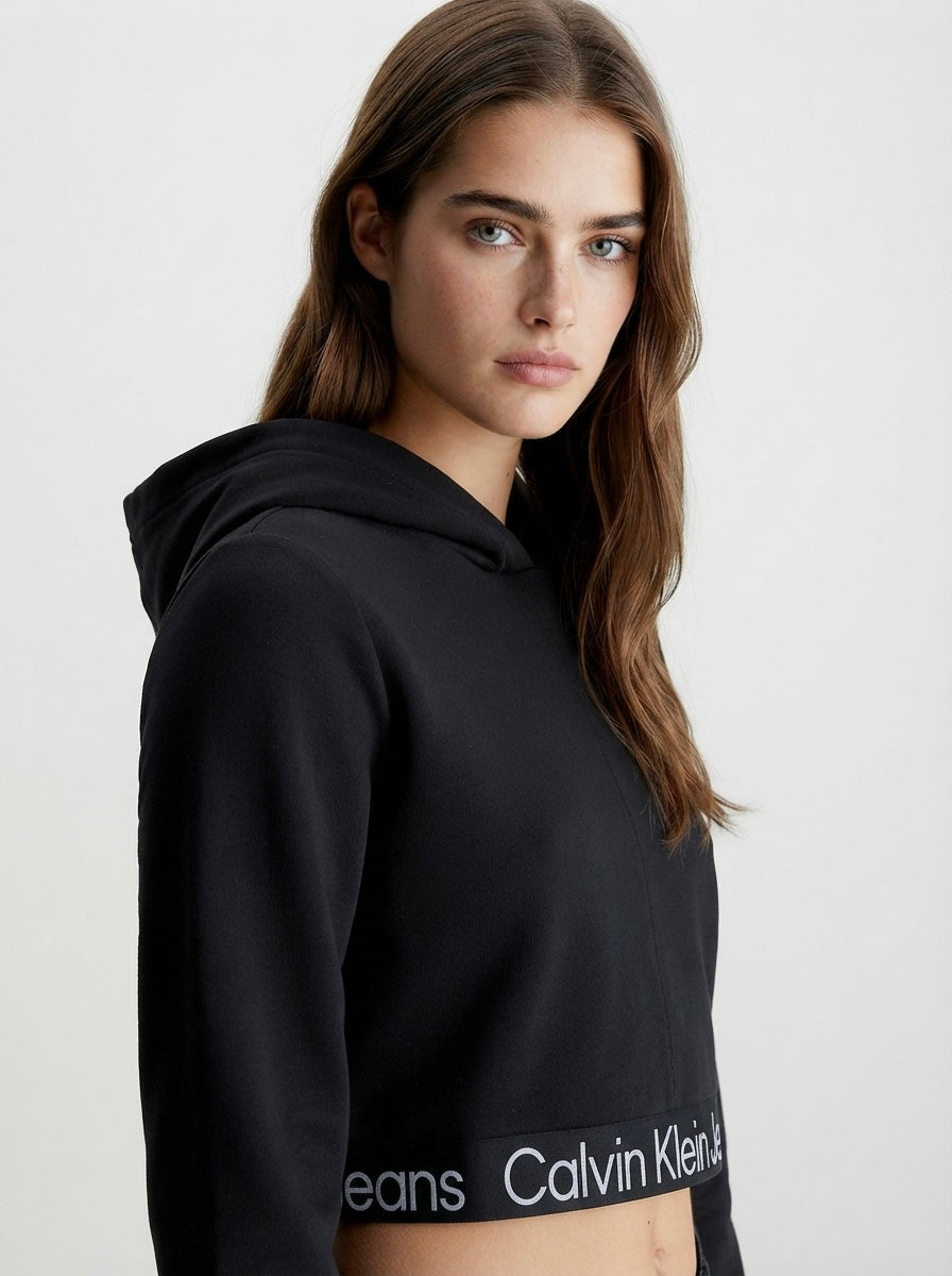 Calvin Klein crop hoodie | L