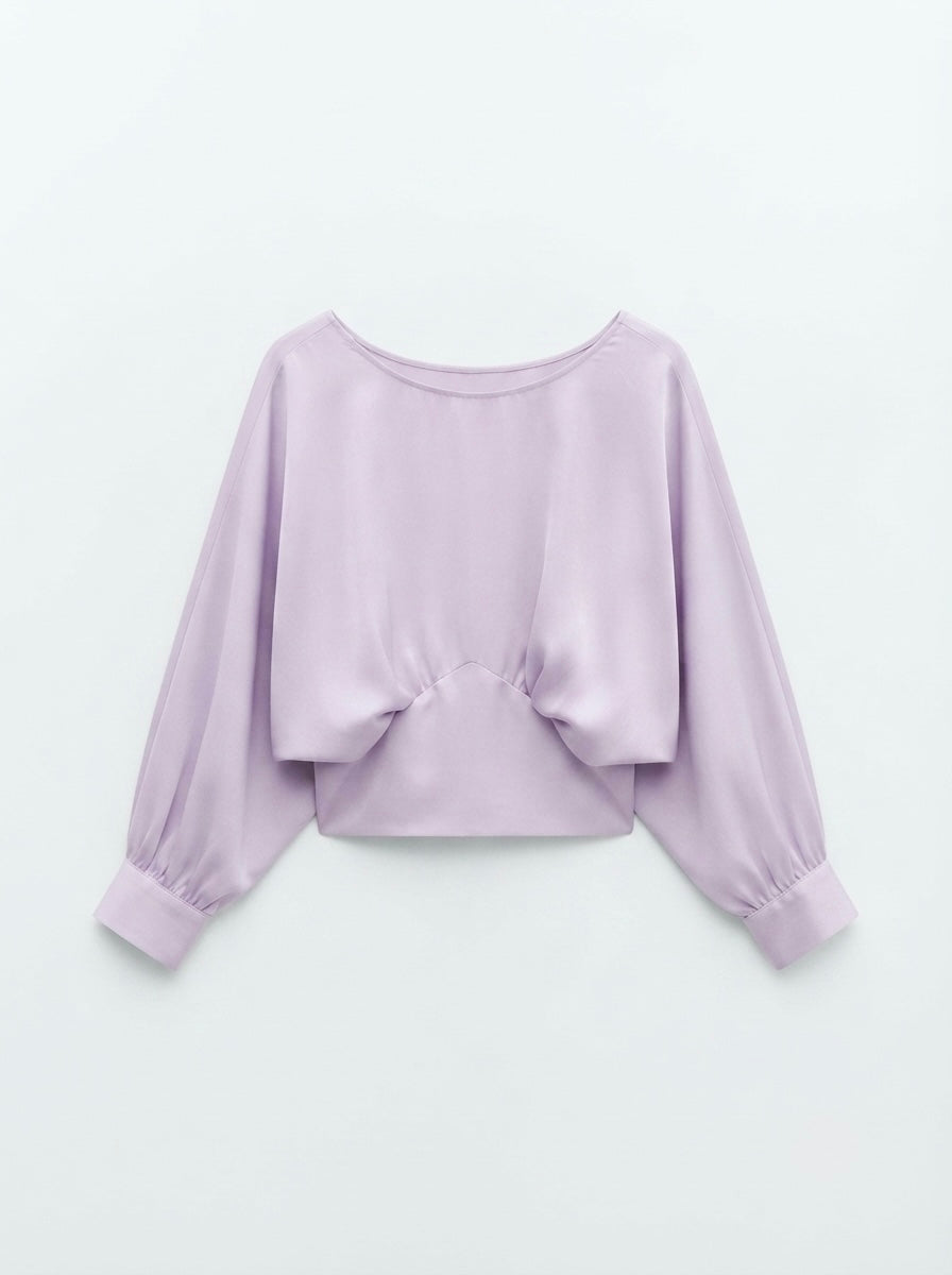 Zara bluza u boji lavande | L