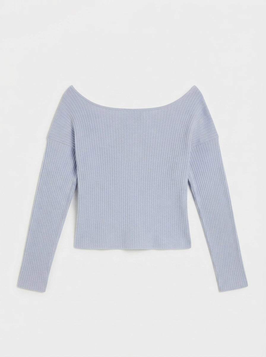 Bershka majica s preklopnim izrezom | M