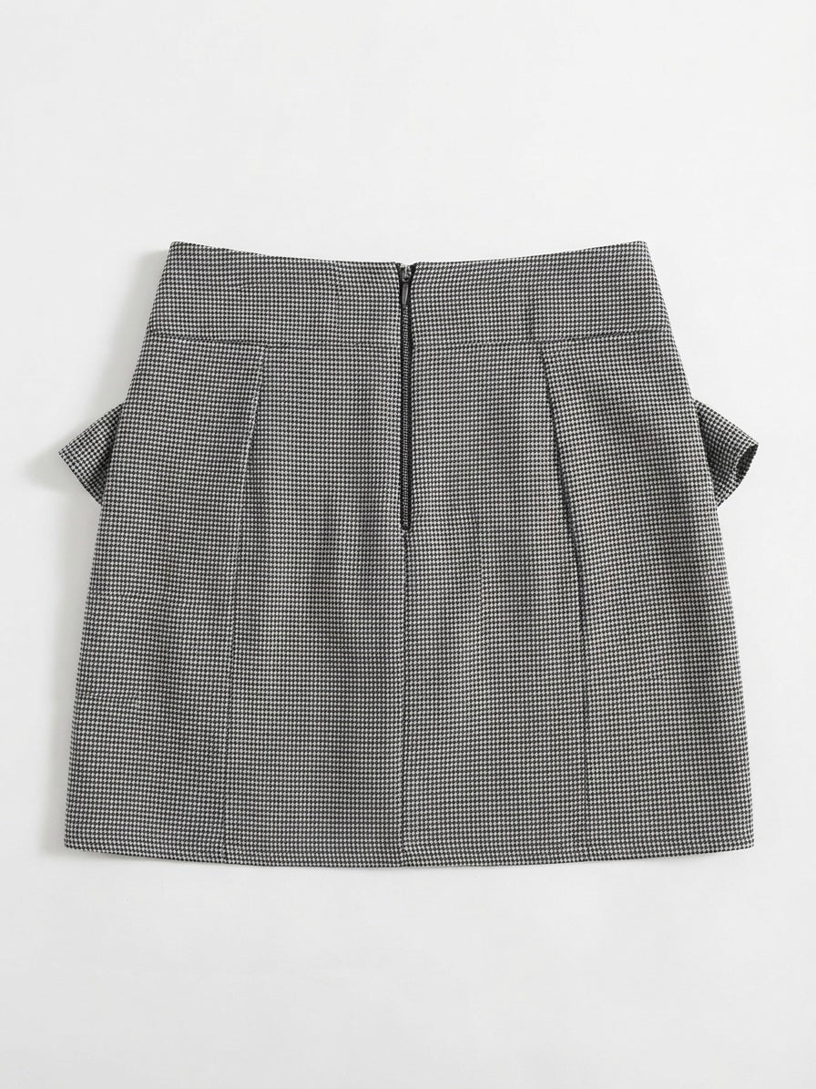 H&M karirana mini suknja | L