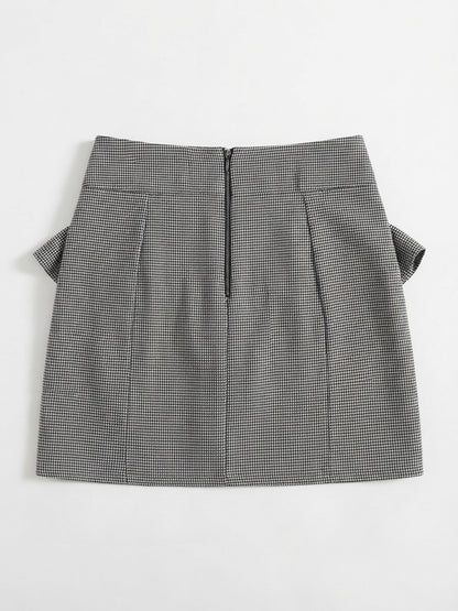 H&M karirana mini suknja | L