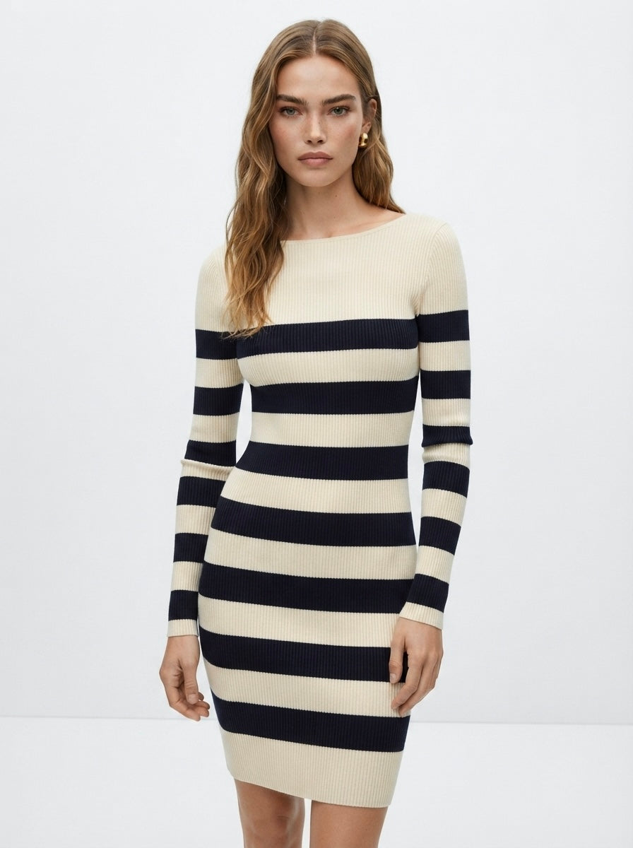 Zara knit haljina na pruge | S