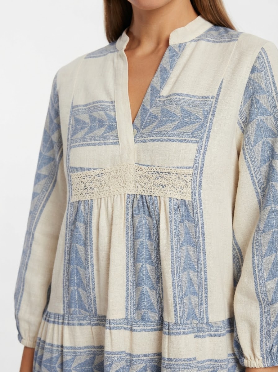 Boho haljina s uzorkom