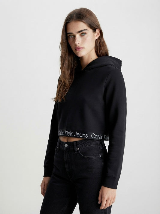 Calvin Klein crop hoodie | L
