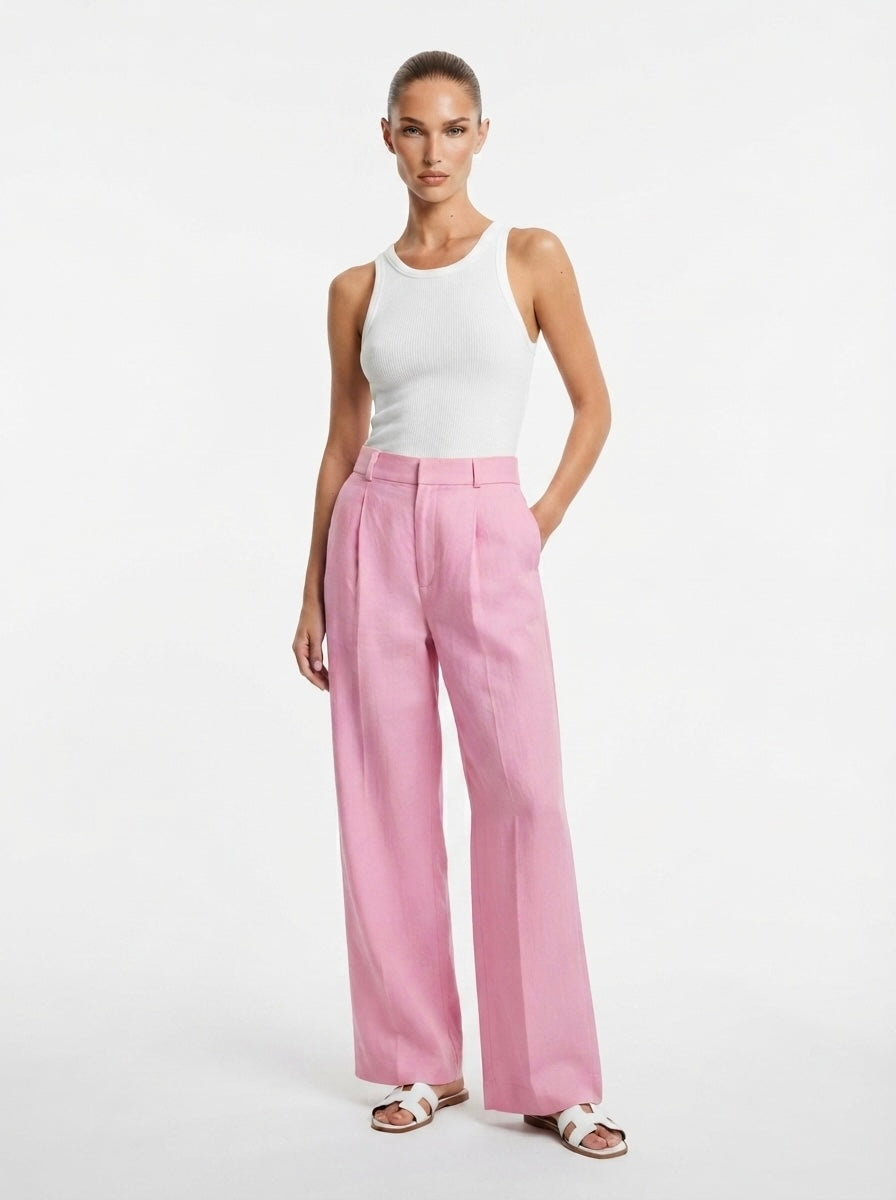 Zara hlače s udjelom lana | M