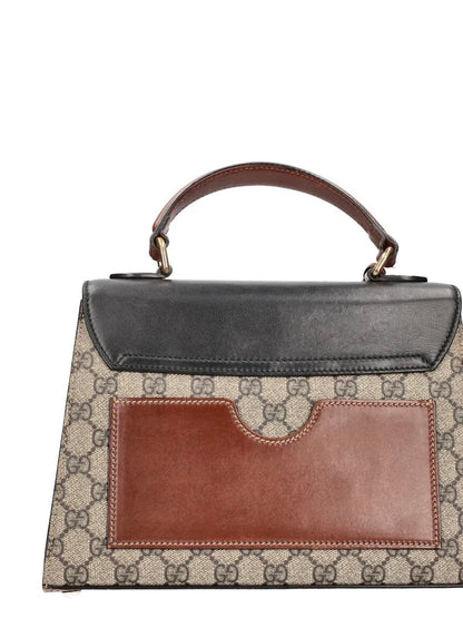 Gucci Signature Padlock GG Supreme Monogram Top Handle
