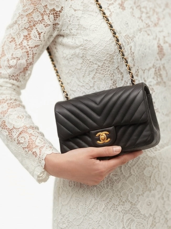 Chanel Classic Chevron Mini Single Flap