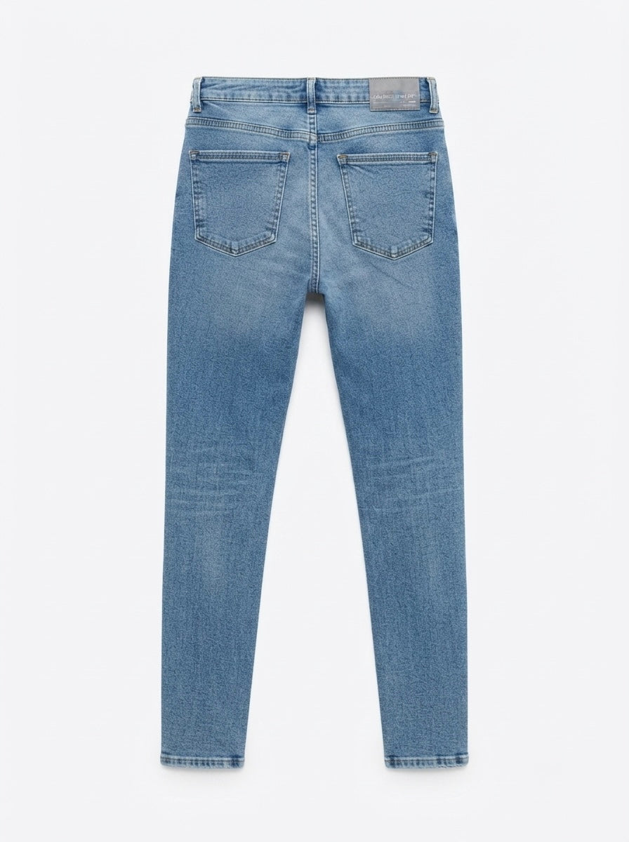 Zara plave traperice visokog struka | M