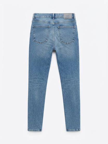 Zara plave traperice visokog struka | M