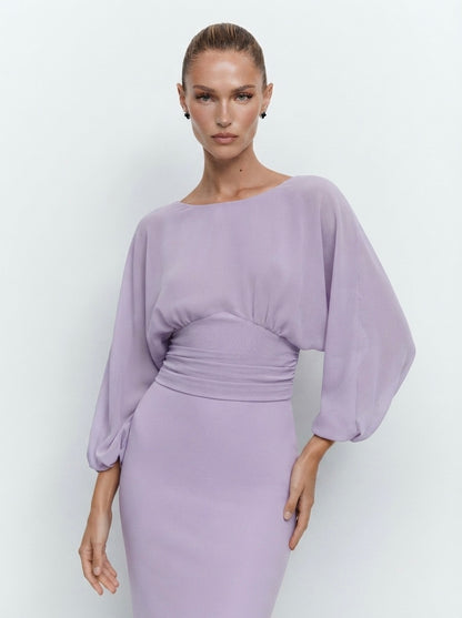 Zara bluza u boji lavande | L