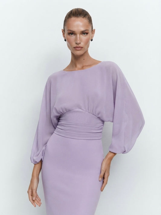 Zara bluza u boji lavande | L