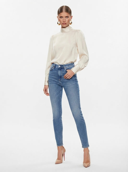 Zara plave traperice visokog struka | M