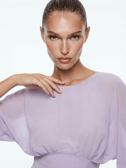 Zara bluza u boji lavande | L