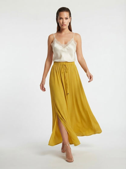Zara maxi suknja u boji senfa | S