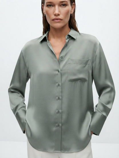 H&M satenska košulja | M