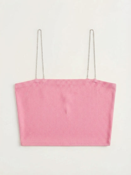 Bershka top s naramenicama od cirkona | L