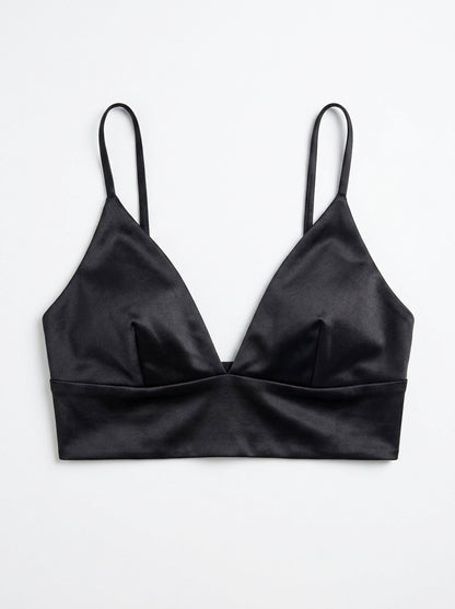 Zara satenski crop top | M