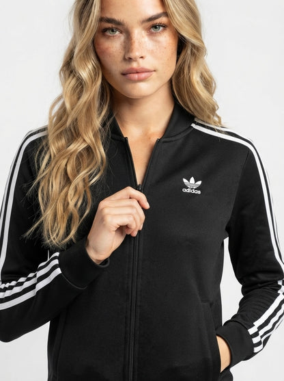 Adidas crna trenirka gornji dio | XS
