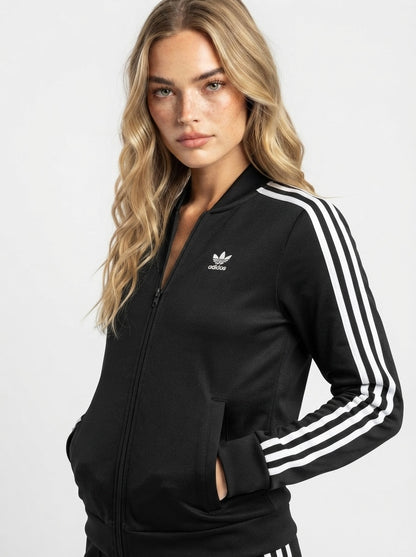 Adidas crna trenirka gornji dio | XS