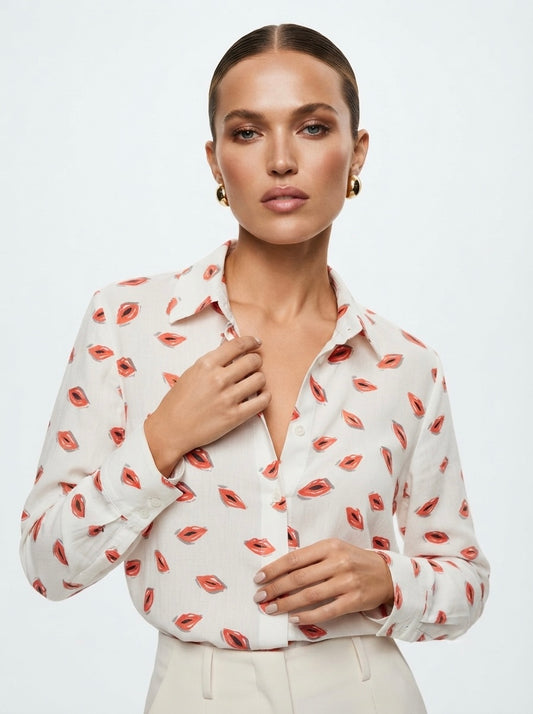 Zara košulja s uzorkom kiss | L