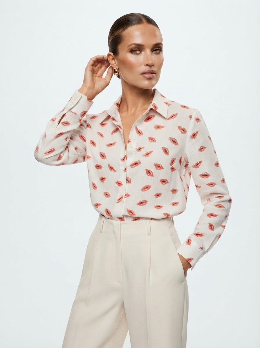 Zara košulja s uzorkom kiss | L