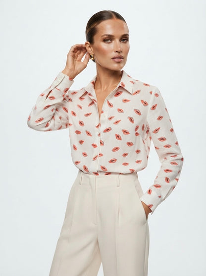 Zara košulja s uzorkom kiss | L