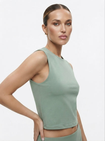 Zara crop top bez rukava | L