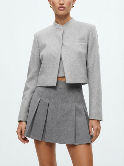 Pull&Bear plisirana mini suknja | M