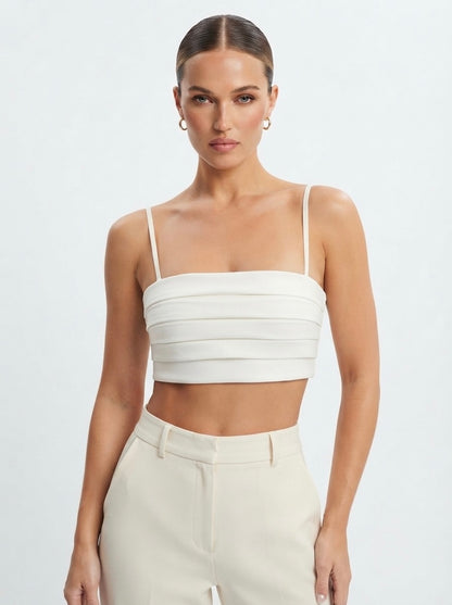 Zara drapirani crop top | M