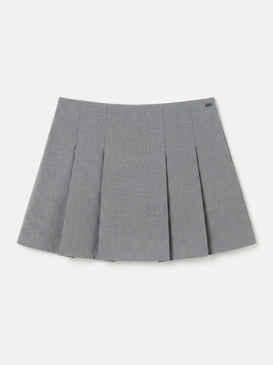 Pull&Bear plisirana mini suknja | M