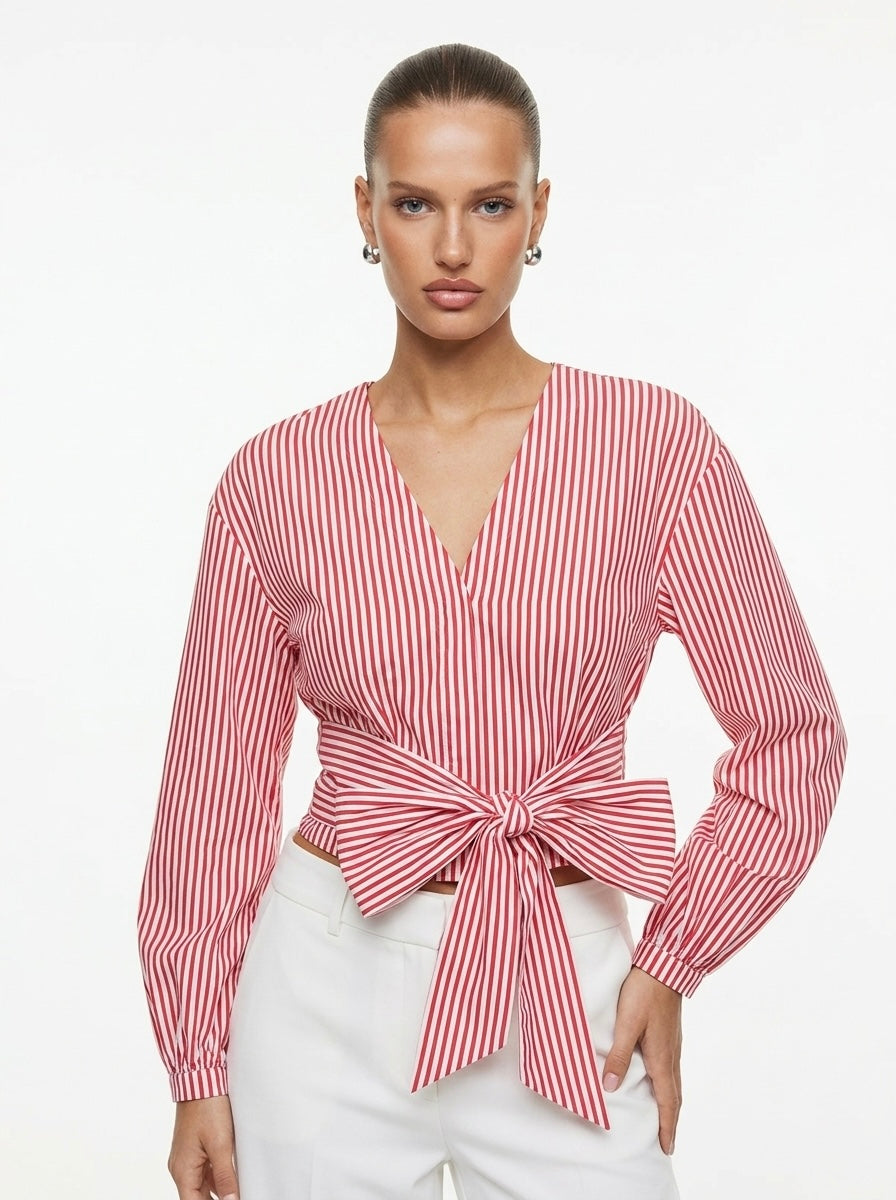 H&M prugasta bluza | M