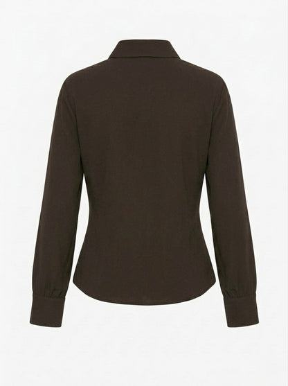 Zara smeđa bluza | M