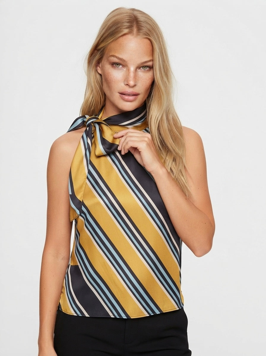 Zara bluza s vezanjem oko vrata | M