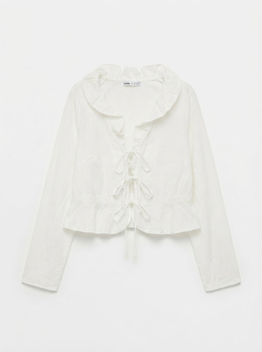 Bershka pamučna bluza | L