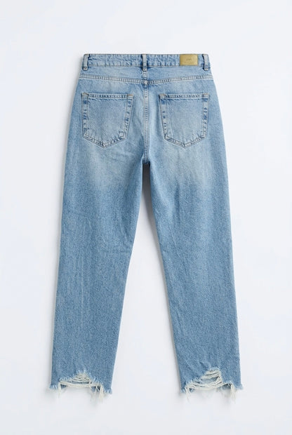 Zara Distressed široke traperice | M