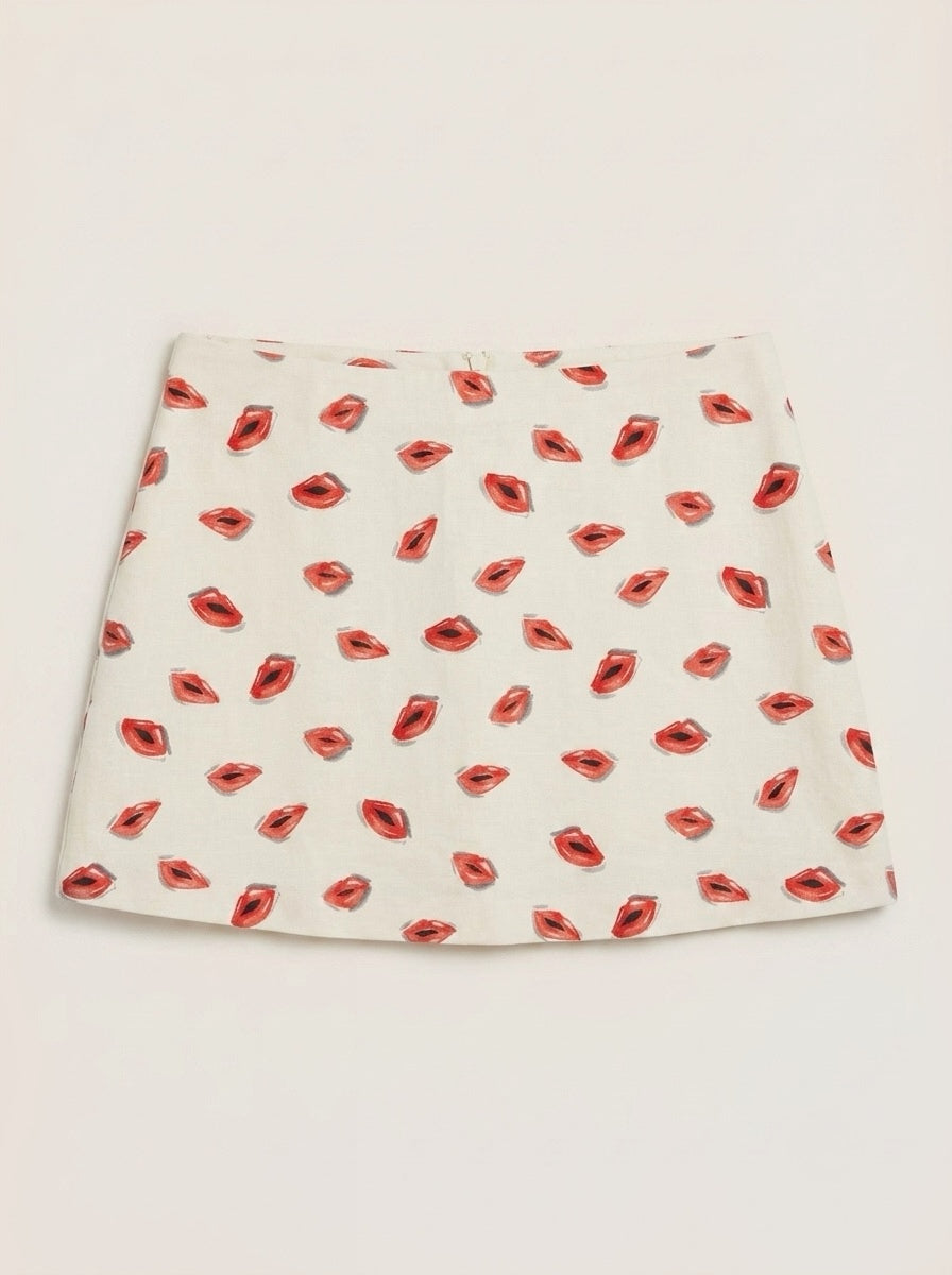 Zara mini suknja s uzorkom kiss | L