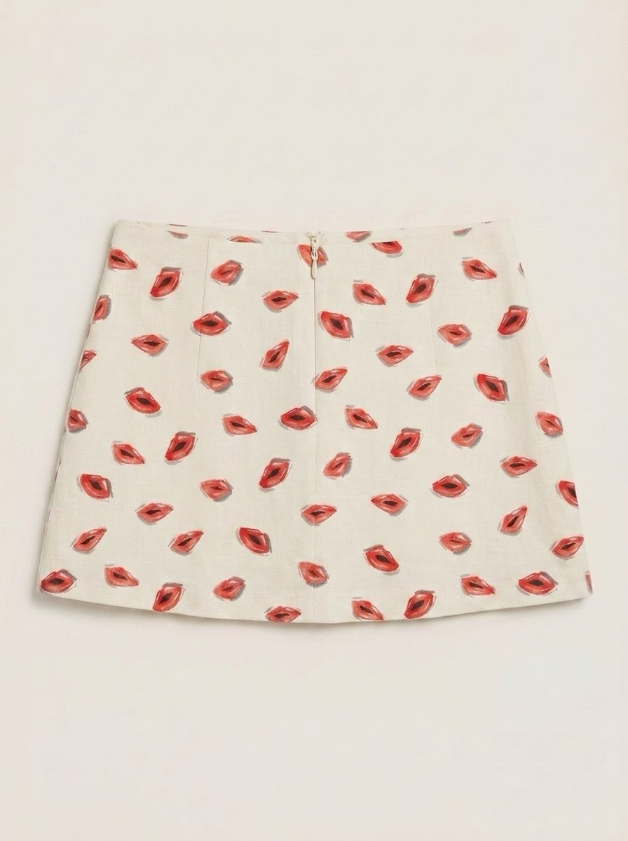 Zara mini suknja s uzorkom kiss | L