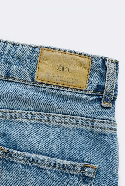 Zara Distressed široke traperice | M